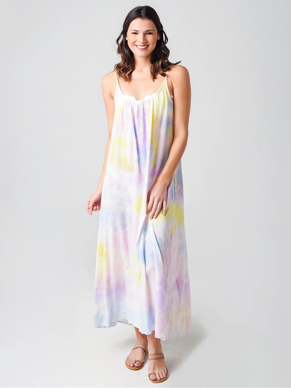 NWT 9 SEED Tulum Dress Pastel Cloud Tie Dye OS